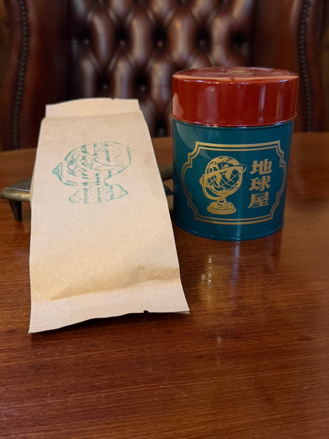 地球屋珈琲缶セット（珈琲缶＋地球屋ブレンド200g）