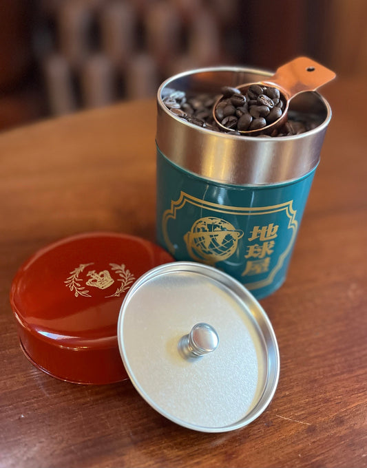 地球屋オリジナル珈琲缶